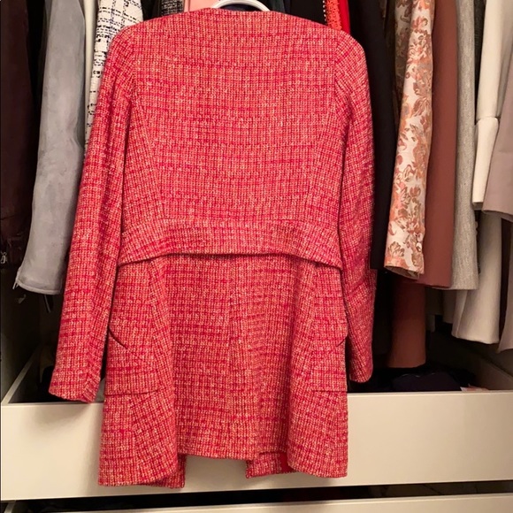 Pinkish-Red Zara jacket/blazer tweed - Picture 5 of 5